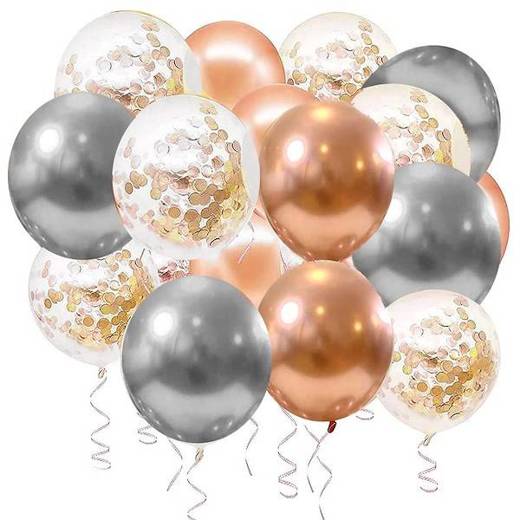 Balony na urodziny 48 szt. dekoracje z napisem happy birthday multikolor