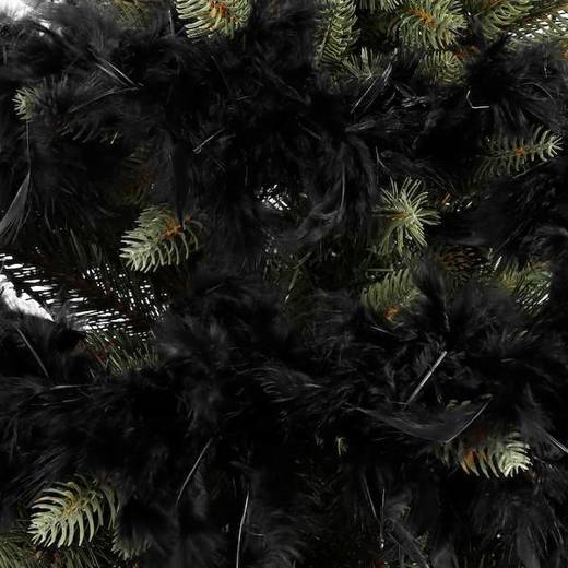 Boa z piór naturalnych 180 cm łańcuch na choinkę, ozdoba świąteczna czarny