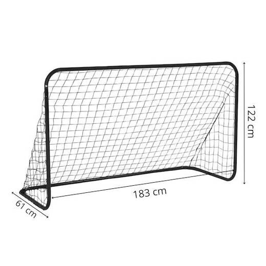 Bramka treningowa do piłki nożnej 183x122x61 cm zestaw 2 szt. przenośne