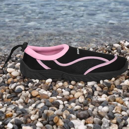 Buty do wody damskie rozm. 36 szybkoschnące buty na plażę, do pływania czarno-różowe