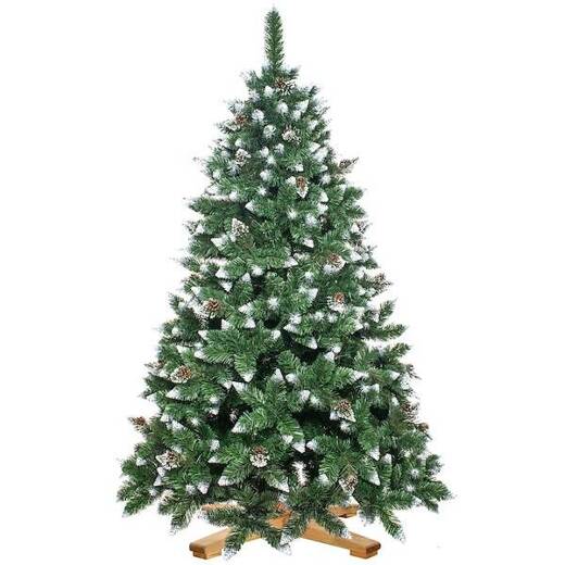 Choinka sztuczna 150 cm Premium Royal Trees sosna diamentowa ośnieżona z szyszkami