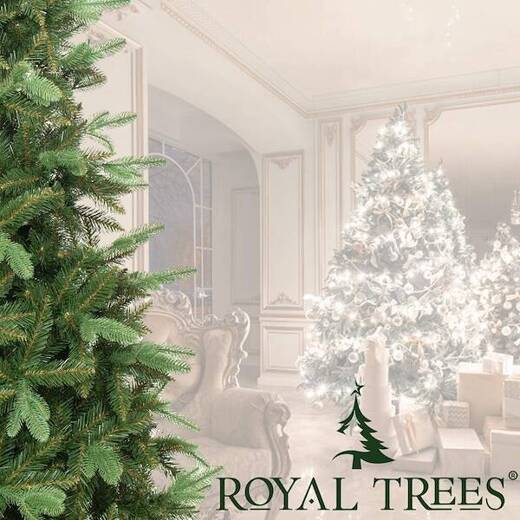 Choinka sztuczna 150 cm Premium Royal Trees świerk syberyjski z drewnianym stojakiem