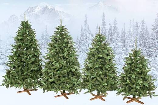 Choinka sztuczna 150 cm Premium Royal Trees świerk syberyjski z drewnianym stojakiem