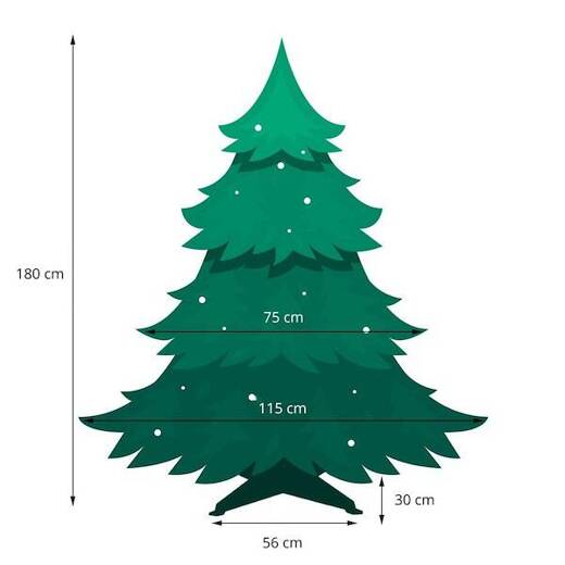 Choinka sztuczna 180 cm jodła zielona Vera