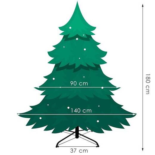 Choinka sztuczna 180 cm premium świerk PE