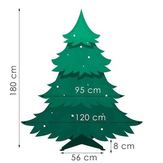 Choinka sztuczna 180 cm świerk ośnieżony drzewko bożonarodzeniowe