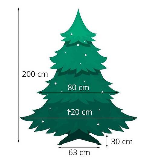 Choinka sztuczna 200 cm świerk kaukaski drzewko świąteczne jak żywe