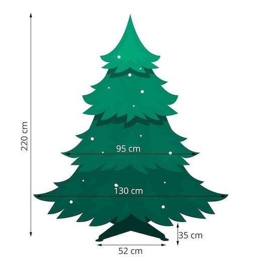 Choinka sztuczna 220 cm świerk skandynawski drzewko świąteczne