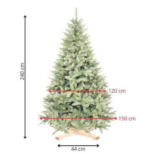 Choinka sztuczna 240 cm świerk kaukaski Premium Royal Trees drzewko świąteczne jak żywe