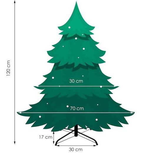 Choinka sztuczna premium 120 cm świerk naturalny