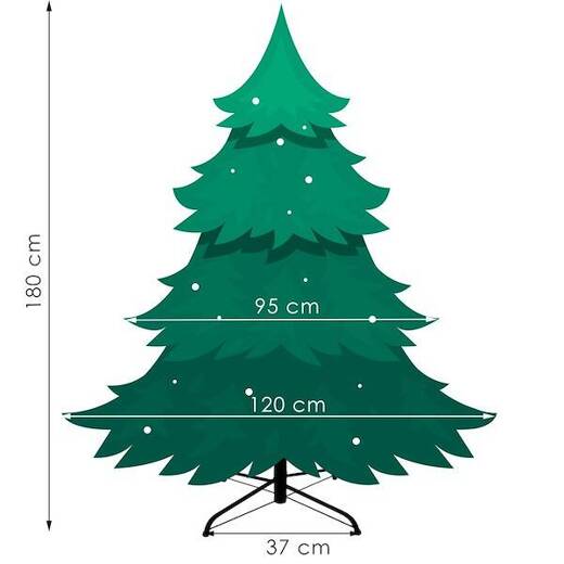 Choinka sztuczna premium 180 cm świerk naturalny, produkcja polska