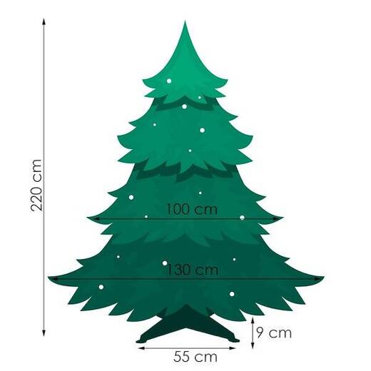 Choinka sztuczna premium 220 cm świerk kaukaski