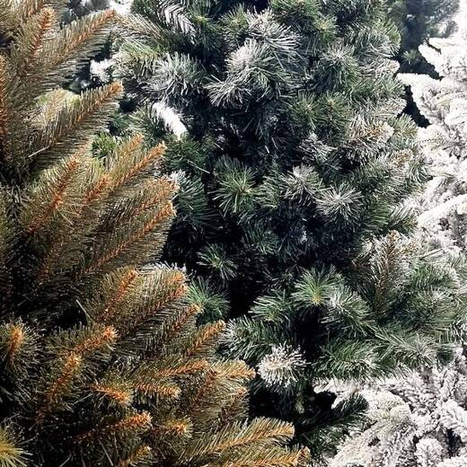 Choinka sztuczna premium 220 cm świerk ośnieżony drzewko bożonarodzeniowe