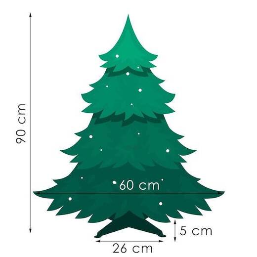 Choinka sztuczna premium 90 cm świerk naturalny, produkcja polska