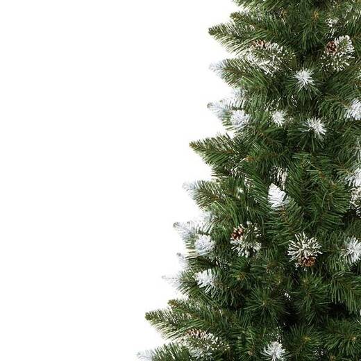 Choinka sztuczna slim 220 cm sosna diamentowa drzewko bożonarodzeniowe