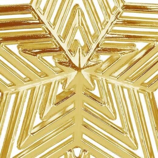 Czubek na choinkę 18,5 cm szpic, ażurowa gwiazda złota