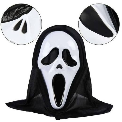 Dekoracje na Halloween strój kościotrupa kostek szkieletor maska