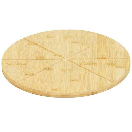 Deska do pizzy 30 cm z nożykiem bambusowy zestaw do serwowania pizzy