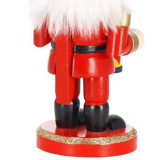 Dziadek do orzechów 15,5 cm z bębenkiem, drewniany żołnierzyk multikolor, figurka świąteczna