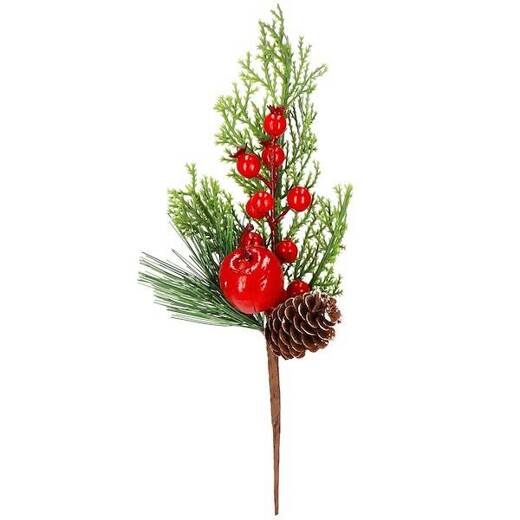 Gałązka świąteczna sztuczna dekoracja do stroika 27 cm