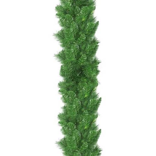 Girlanda świąteczna 280cm z lampkami 50 LED biały ciepły, łańcuch choinkowy, zielony