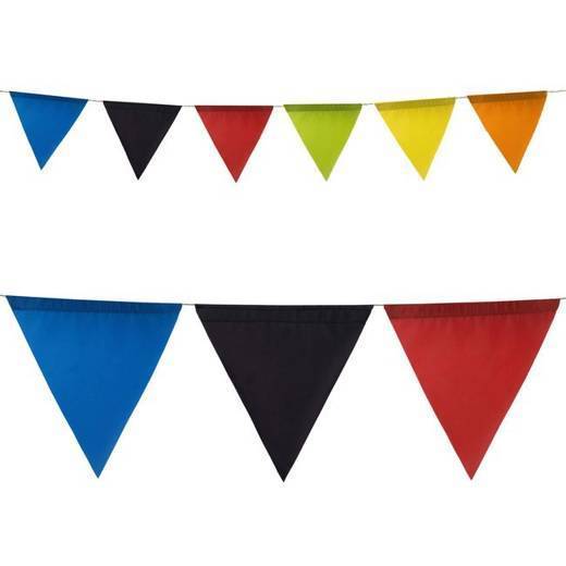 Girlanda urodzinowa flagi 6 szt. chorągiewki, trójkąty kolorowe