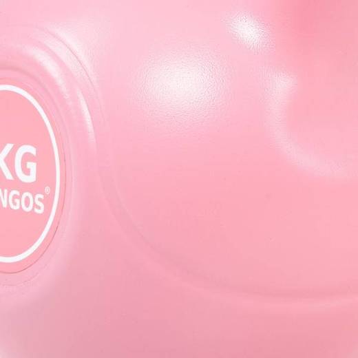 Hantla kettlebell ABS 8kg, odważnik różowy