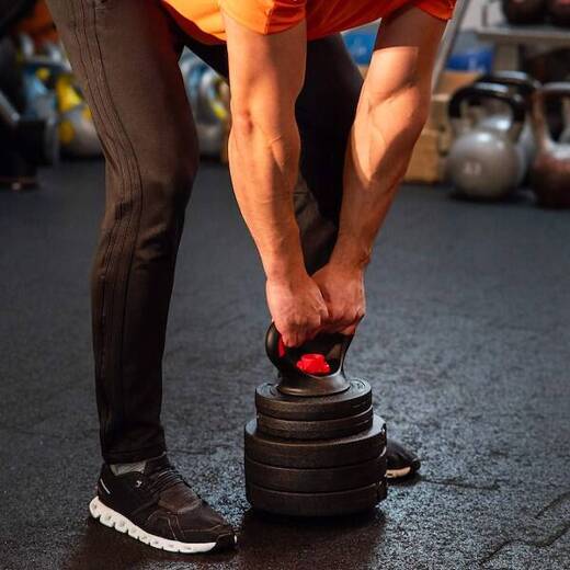 Kettlebell z regulacją obciążenia 10 kg zestaw 5 talerzy