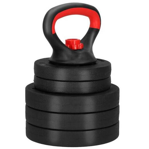 Kettlebell z regulacją obciążenia 10 kg zestaw 5 talerzy