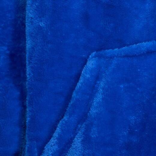 Kocobluza damska oversize koc bluza 2w1 z kapturem ciepła niebieska