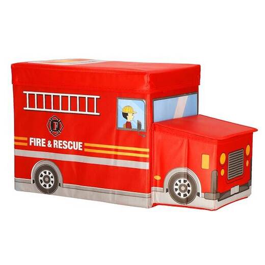 Kosz do przechowywania zabawek pojemnik wóz strażacki