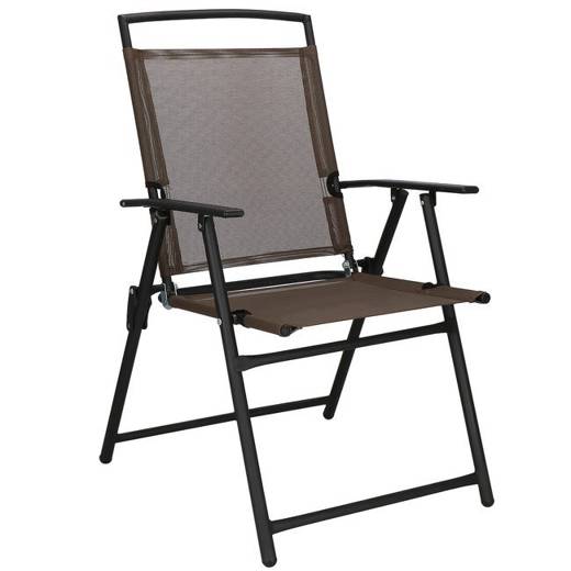 Krzesło ogrodowe na taras, balkon brązowo-czarne