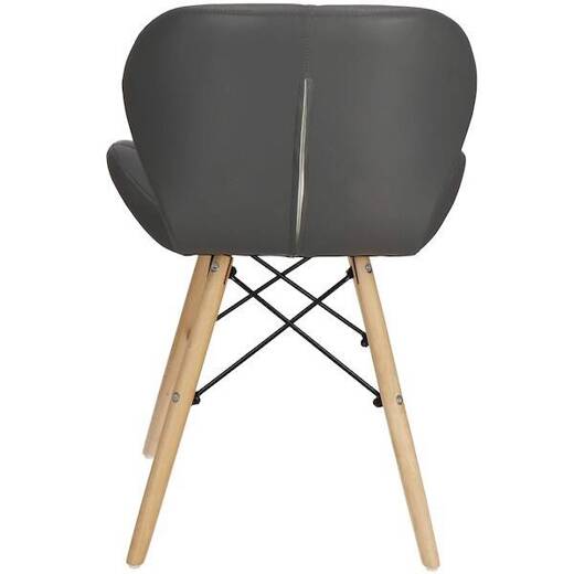 Krzesło skandynawskie Torino 4 szt. krzesła do kuchni salonu jadalni tapicerowana szare