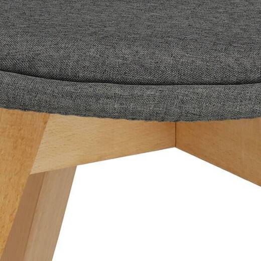 Krzesło skandynawskie do kuchni salonu jadalni Verde tapicerowana poduszka szare