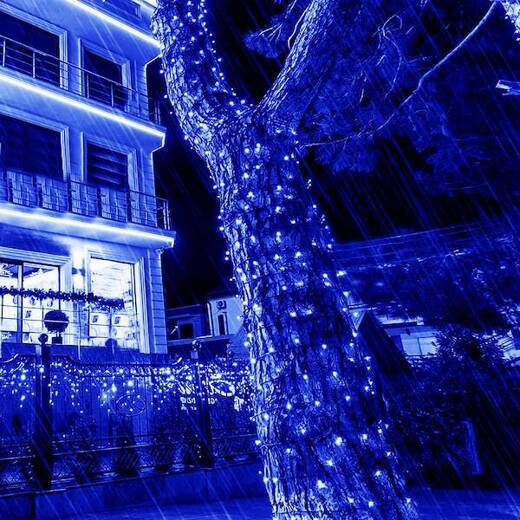 Lampki choinkowe 100 led niebieski 8,5 m oświetlenie świąteczne