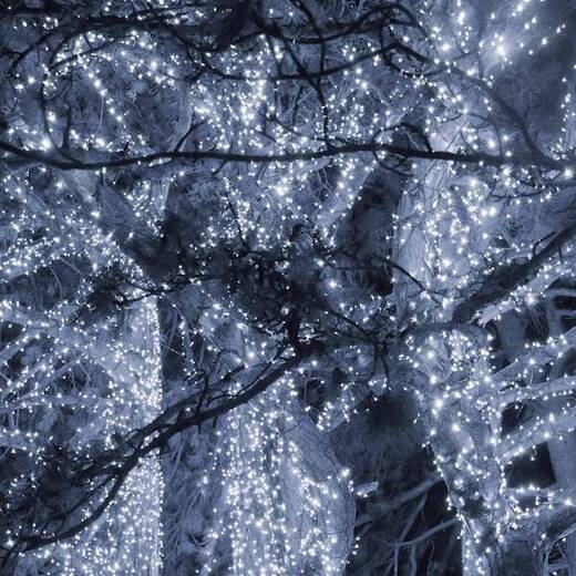 Lampki choinkowe 1000 Led biały zimny 60m oświetlenie świąteczne IP44