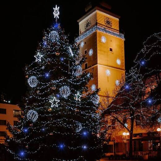 Lampki choinkowe 1000 Led biały zimny, flash niebieski 61,5 m oświetlenie świąteczne IP44