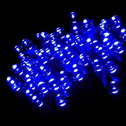 Lampki choinkowe 200 Led niebieski 15,5 m oświetlenie świąteczne