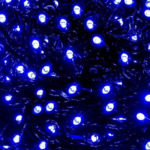 Lampki choinkowe 300 Led niebieski 18m oświetlenie świąteczne IP44