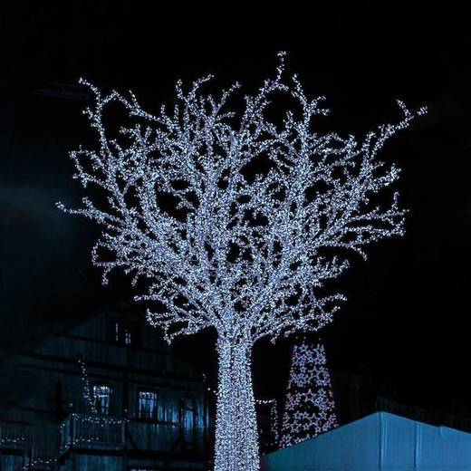 Lampki choinkowe 300 led bialy zimny 15m oświetlenie świąteczne IP44