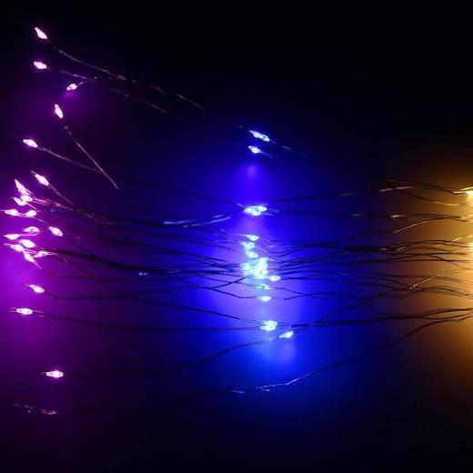 Lampki choinkowe eksplodująca gwiazda 100 LED multikolor