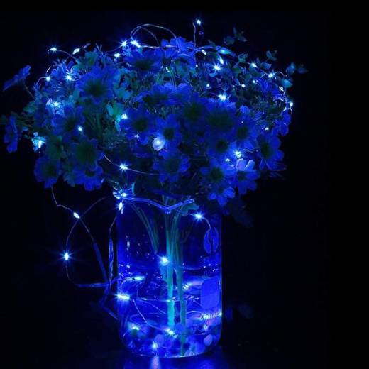 Lampki dekoracyjne 100 LED niebieski 