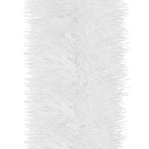 Łańcuch na choinkę 6m biały, girlanda choinkowa, średnica 15cm