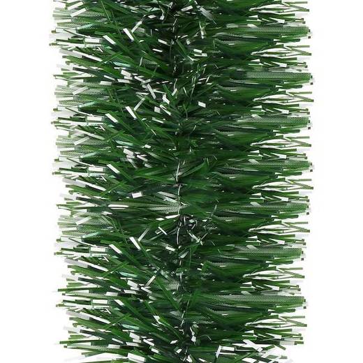 Łańcuch na choinkę 6m zielono-biały, girlanda choinkowa, średnica 10cm