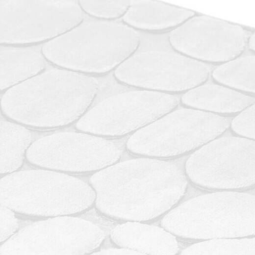 Mata łazienkowa 60x40cm antypoślizgowy dywanik szybkoschnący biały