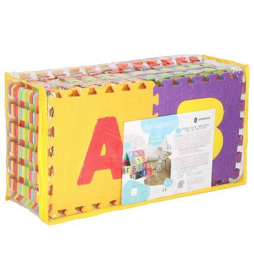Mata piankowa alfabet, cyfry 172x172 cm puzzle dla dzieci pianka EVA
