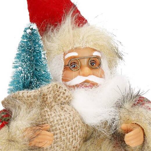 Mikołaj figurka świateczna 20 cm ozdoba bożonarodzeniowa