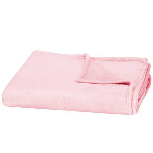 Narzuta na łóżko, pled 150x200 cm koc na kanapę różowy