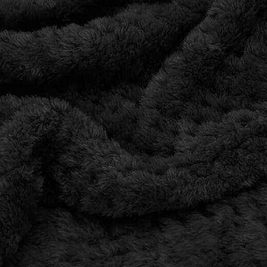 Narzuta na łóżko, pled 200x220 cm tłoczony koc na kanapę czarny
