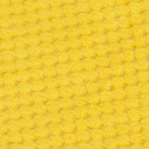 Narzuta na łóżko, pled 200x220cm tłoczony, dwustronny koc na kanapę żółty